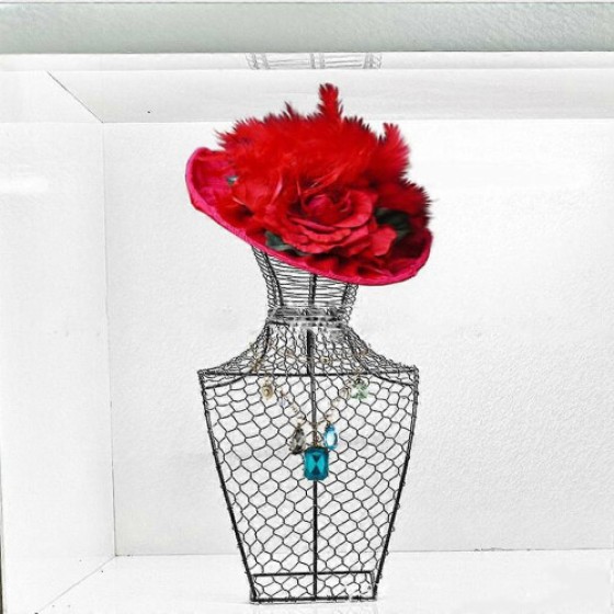 (Black, One size) Free Standing Hat Display Holder Storage Organizer Wig Holder Stand Rack - Black